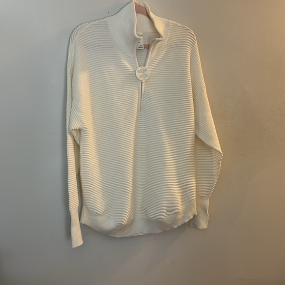 NWT ARIES RIBBED WHITE SWEATER - Picture 10 of 15